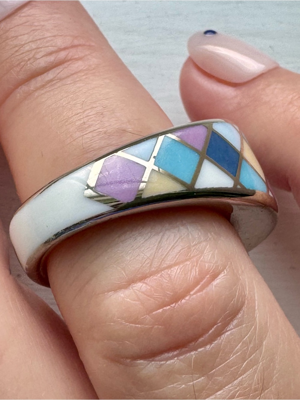 Bernardaud Limoges Porcelain Ring, size 6 - Picture 11 of 15